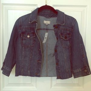 Loft Cropped Jean Jacket